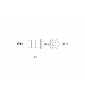 Gâche de sol anti poussières  pour verrou et loquet