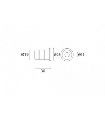 Gâche de sol anti poussières  pour verrou et loquet