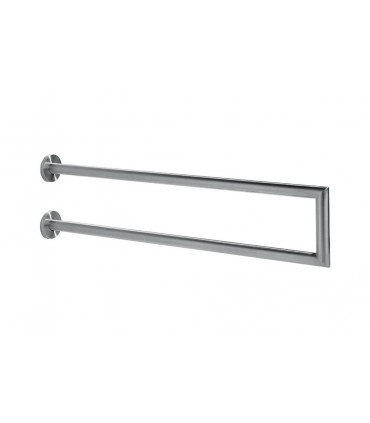 Porte serviette double vertical série Angulo