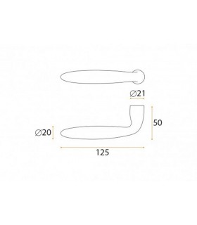Paire de poignée béquille série jeans J119
