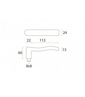 Poignée béquille série J76 Poignée béquille série J76