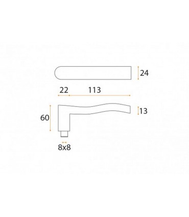 Poignée béquille série J76