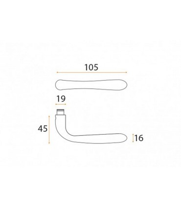 Poignée béquille série J89