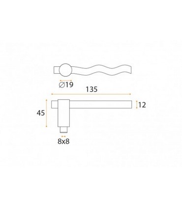 Poignée béquille série J74