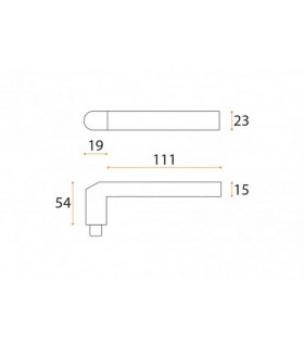 Poignée béquille série J40 Poignée béquille série J40