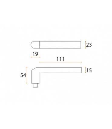 Poignée béquille série J40