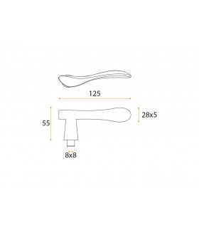 Poignée béquille série J66 Poignée béquille série J66