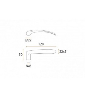 Poignée béquille série J69 Poignée béquille série J69