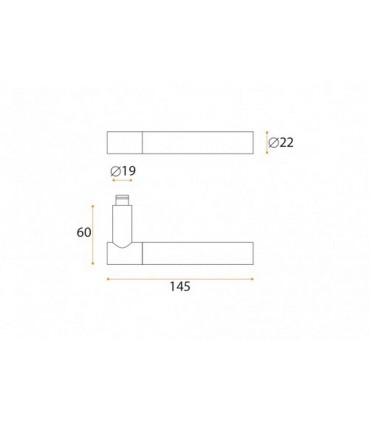 Poignée béquille série Loft