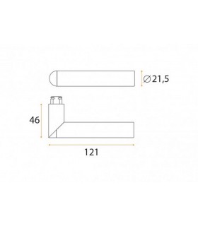Poignée béquille série Link teflon