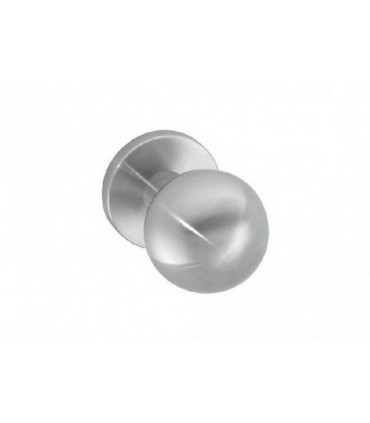 Bouton inox sur rosace