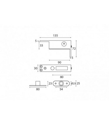 Pivot supérieur pour porte en bois