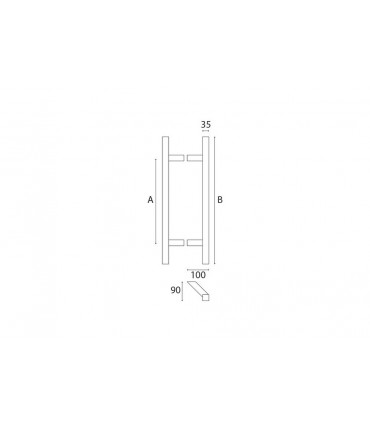 Poignée carrée série 009