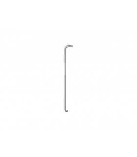 Poignée simpe et double coude inox brossé