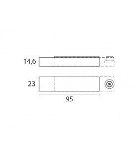 Loquet inox satiné Loquet inox satiné