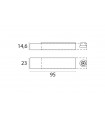 Loquet inox satiné