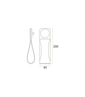 Poingée lanière boucle cuir