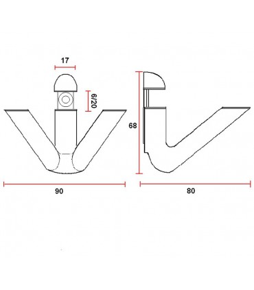 Console support étagère RM65