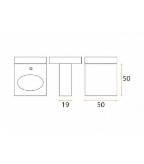 Bouton fixe a encoche sur rosace Bouton fixe a encoche sur rosace