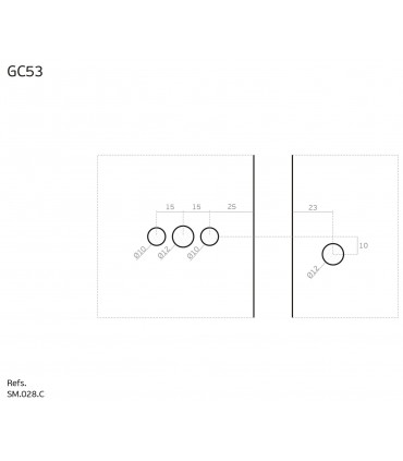 Condamnation pour porte coulissante de cabine en verre avec imposte verre