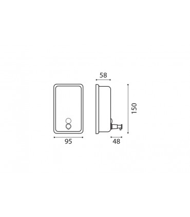 Distributeur inox brossé