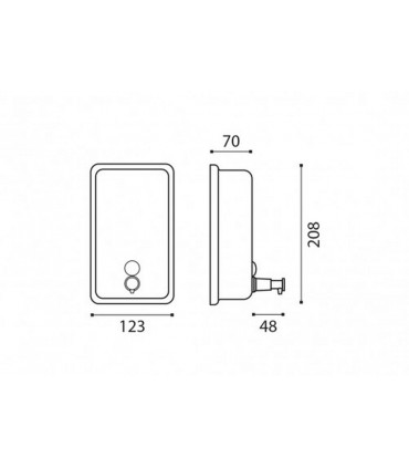 Distributeur inox brossé