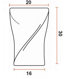 Poignée bouton de meuble torsade série 145 Poignée bouton de meuble torsade série 145