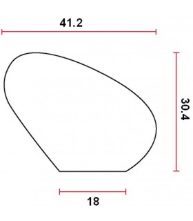Poignée bouton de meuble série 160 galet plat