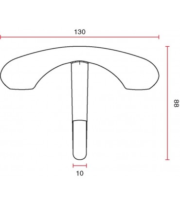 Patère double crochet porte manteaux série 1160