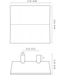 Poignée de meuble ligne Origami deux plis série 3405