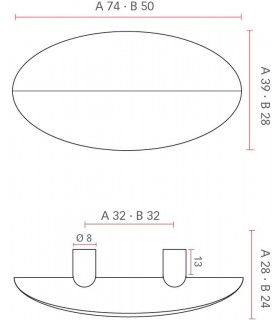 Poignée de meuble ligne Origami deux plis série 3410