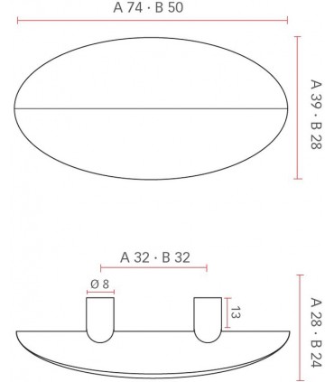 Poignée de meuble ligne Origami deux plis série 3410