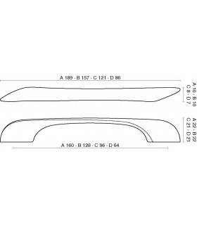 Poignée de meuble ligne Onde série 3000 Poignée de meuble ligne Onde série 3000