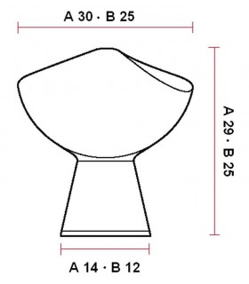 Poignée bouton de meuble série spirale 300