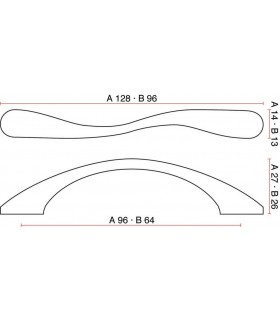 Poignée de meuble ligne Vague série 3035 Poignée de meuble ligne Vague série 3035