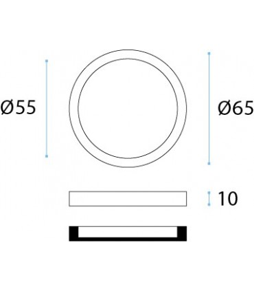 Poignée ronde a coller