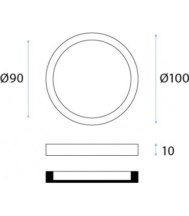 Poignée ronde a coller