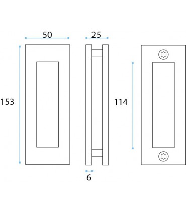Poignée série Plane