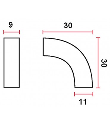 Poignée bouton de meuble série saxo 200