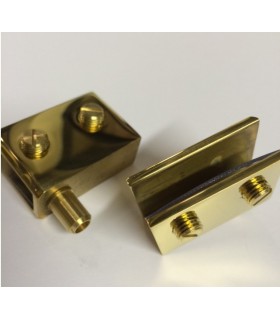 Pince pivot pour porte de vitrine en verre Pince pivot pour porte de vitrine en verre