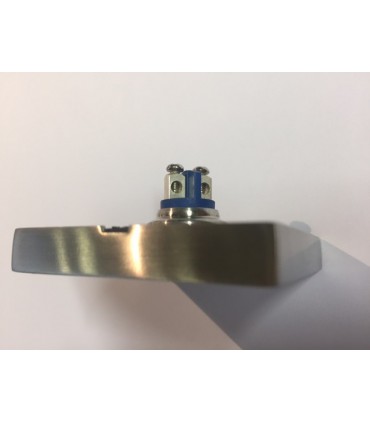 Bouton de sonnette carré en inox brossé