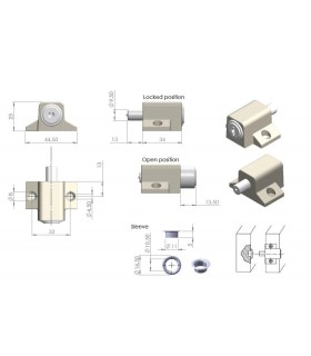 Verrou pour fenêtre ou baie coulissante Verrou pour fenêtre ou baie coulissante