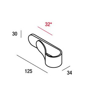 Poignée de meuble série Clip MN1112 par Rodolfo DORDONI
