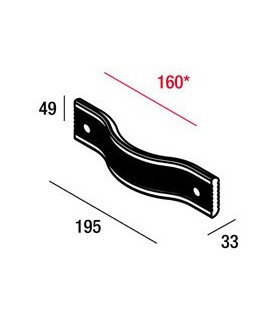 Poignée de meuble en verre Murano MN1122 par Rodolfo DORDONI