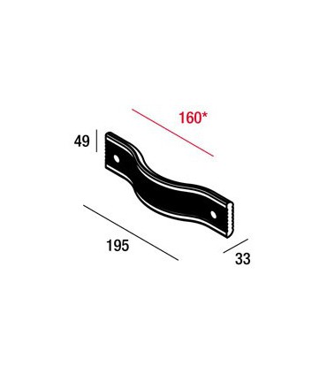 Poignée de meuble en verre Murano MN1122 par Rodolfo DORDONI