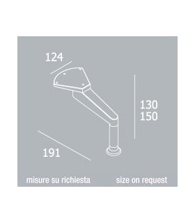 Pied de meuble déporté série PU025