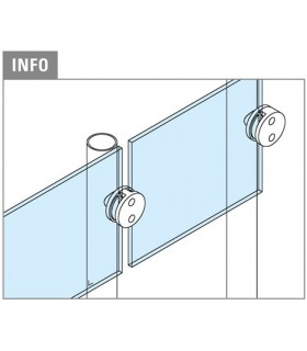 Pince a verre double montage à plat - modèle 41