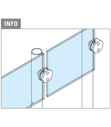 Pince a verre double montage à plat - modèle 41