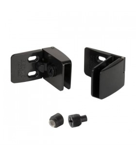 Paire de charnière série Square pour porte de vitrine en verre Paire de charnière série Square pour porte de vitrine en verre