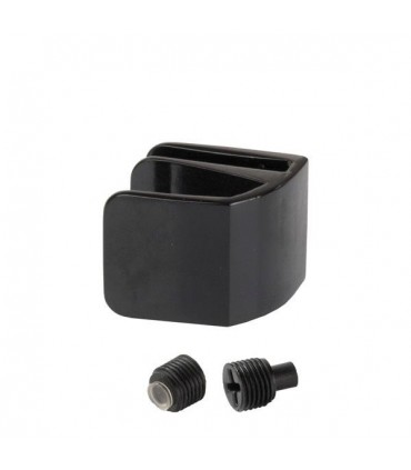 Poignée simple forme carrée pour porte de vitrine en verre